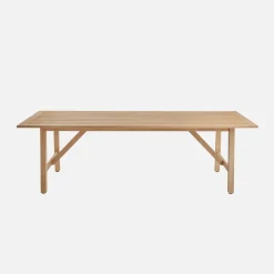 8-seater eucalyptus wood garden table