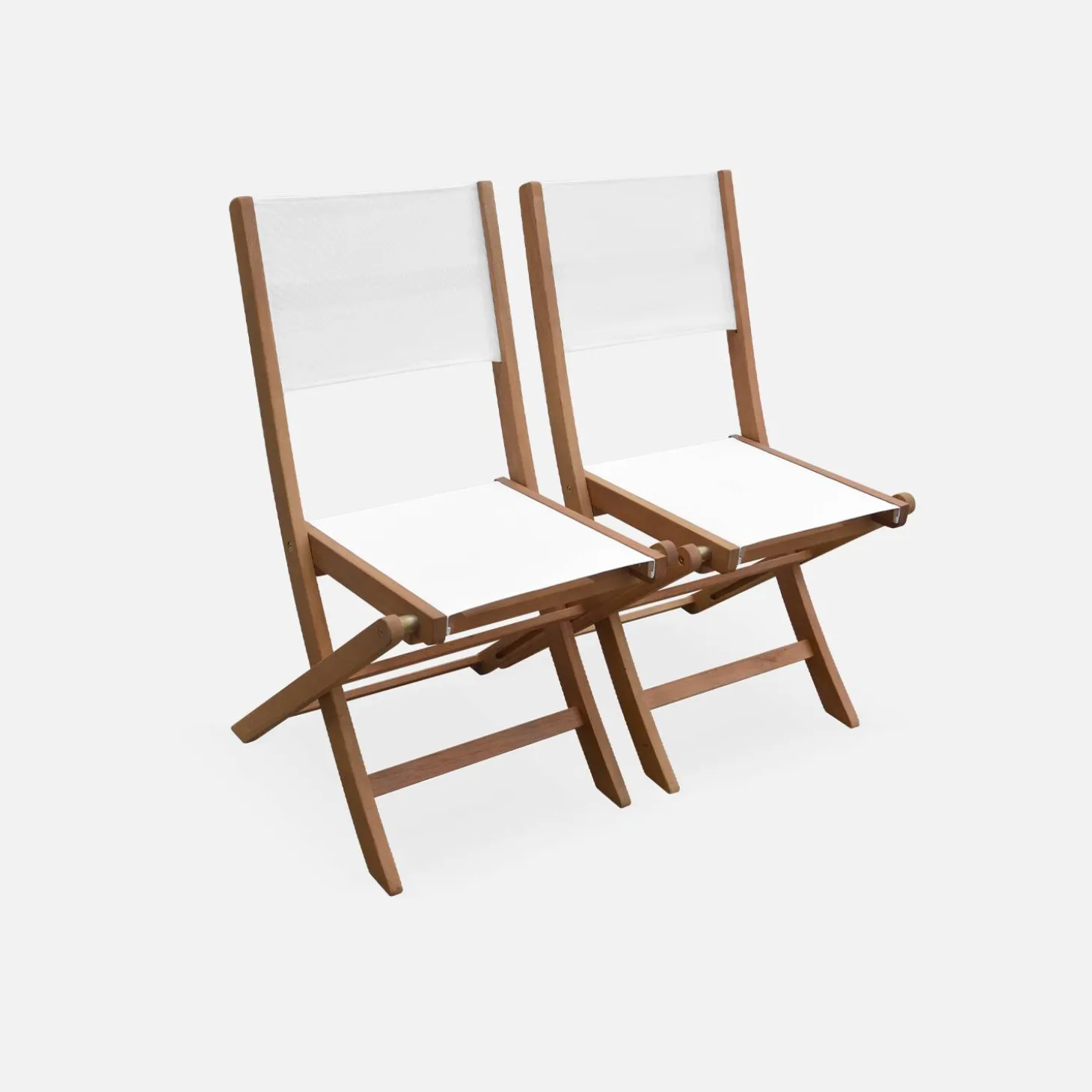 6-seater extendable wooden garden table set with chairs