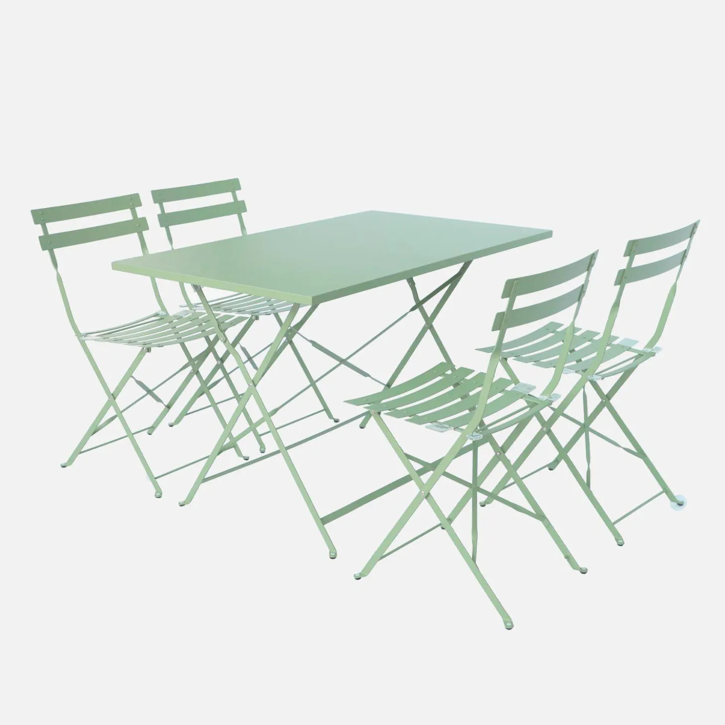 4-seater folding metal bistro garden table