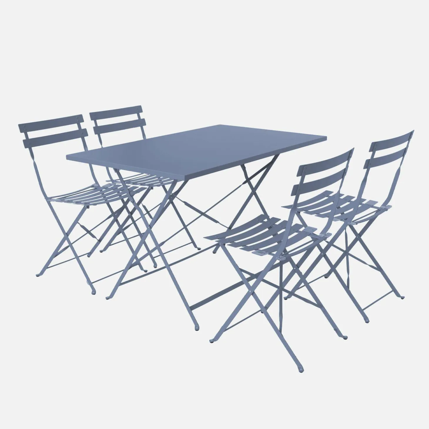 4-seater folding metal bistro garden table