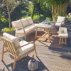 7-seater garden lounge in acacia wood