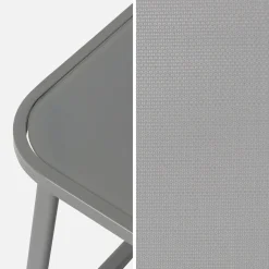 4-seater metal garden furniture set