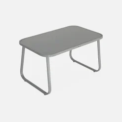 4-seater metal garden furniture set