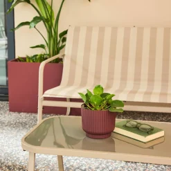 4-seater metal garden furniture set