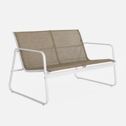 4-seater metal garden furniture set