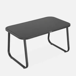 4-seater metal garden furniture set