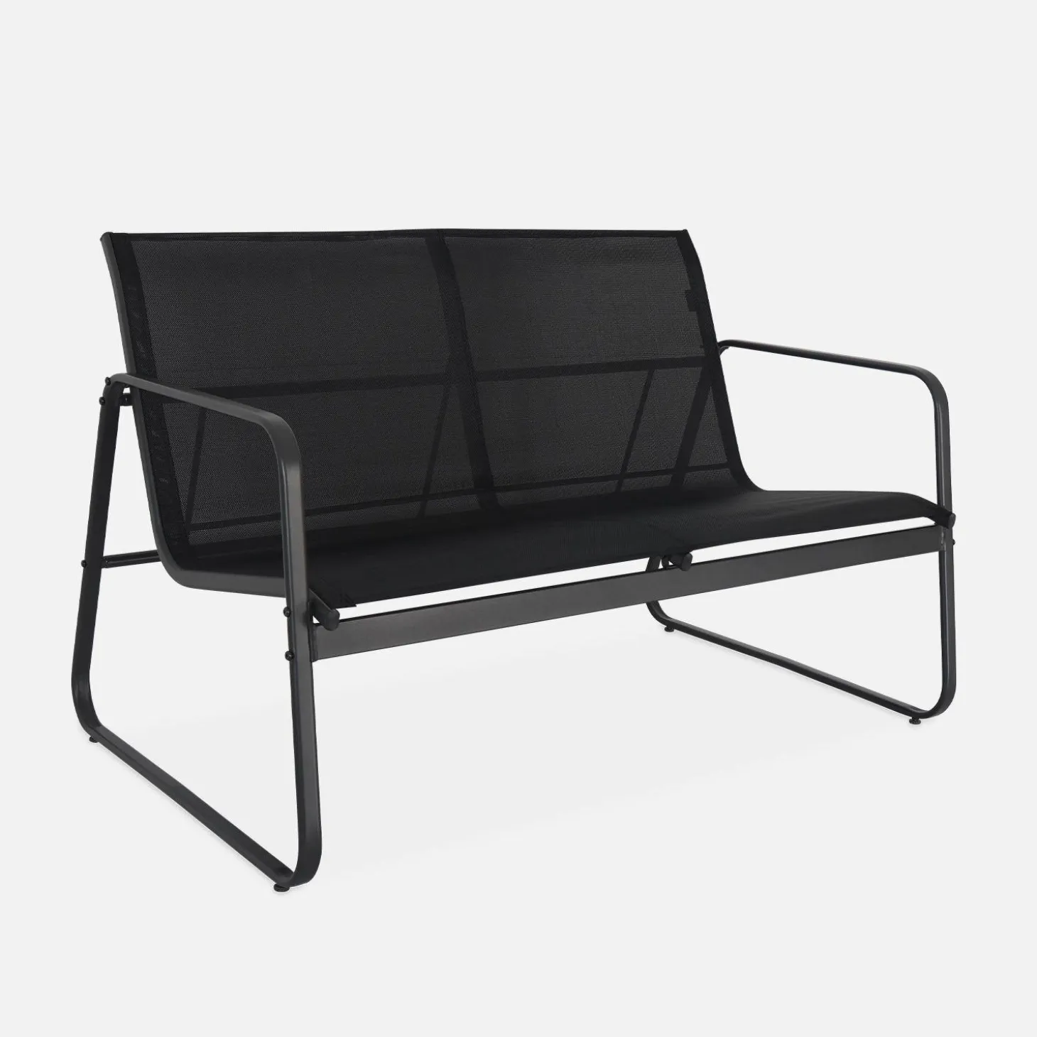 4-seater metal garden furniture set
