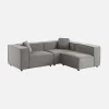3-seater modular corner sofa with 1 armchair