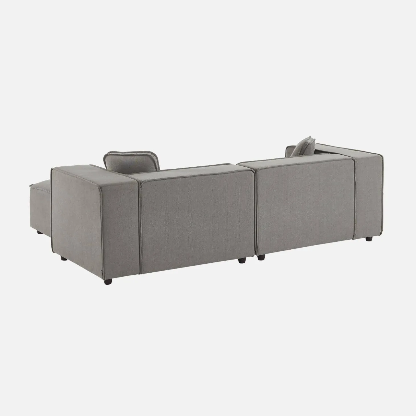 2-3 seater modular sofa with water-repellent fabric and footstool