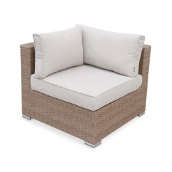 5-seater polyrattan corner garden sofa set