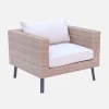 5-seater polyrattan garden sofa set