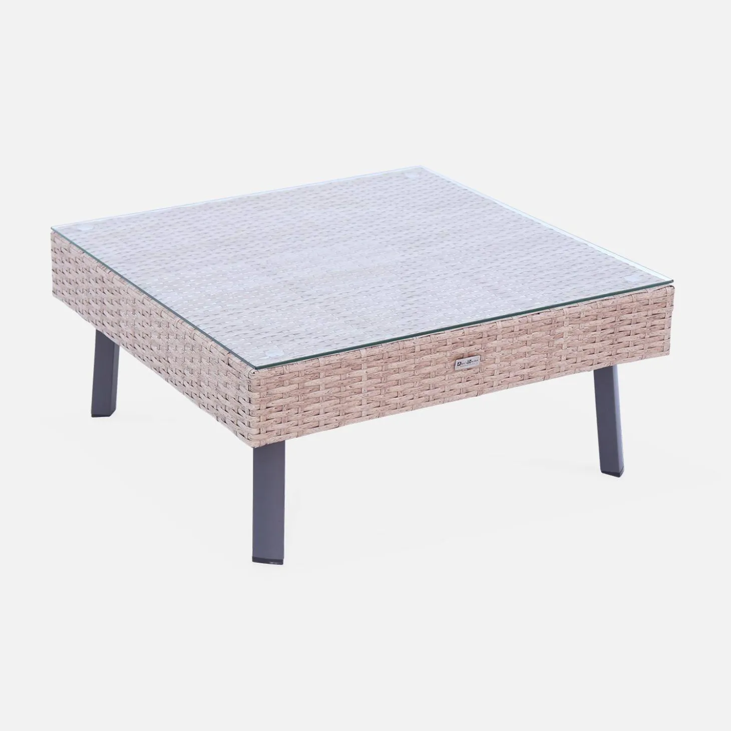 5-seater polyrattan garden sofa set