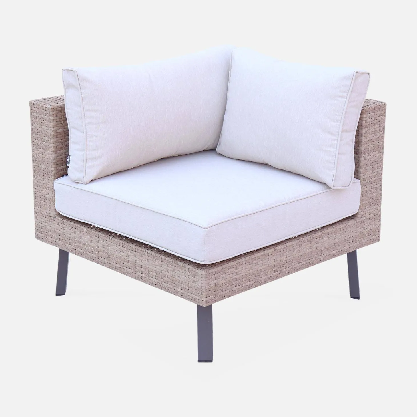 5-seater polyrattan garden sofa set