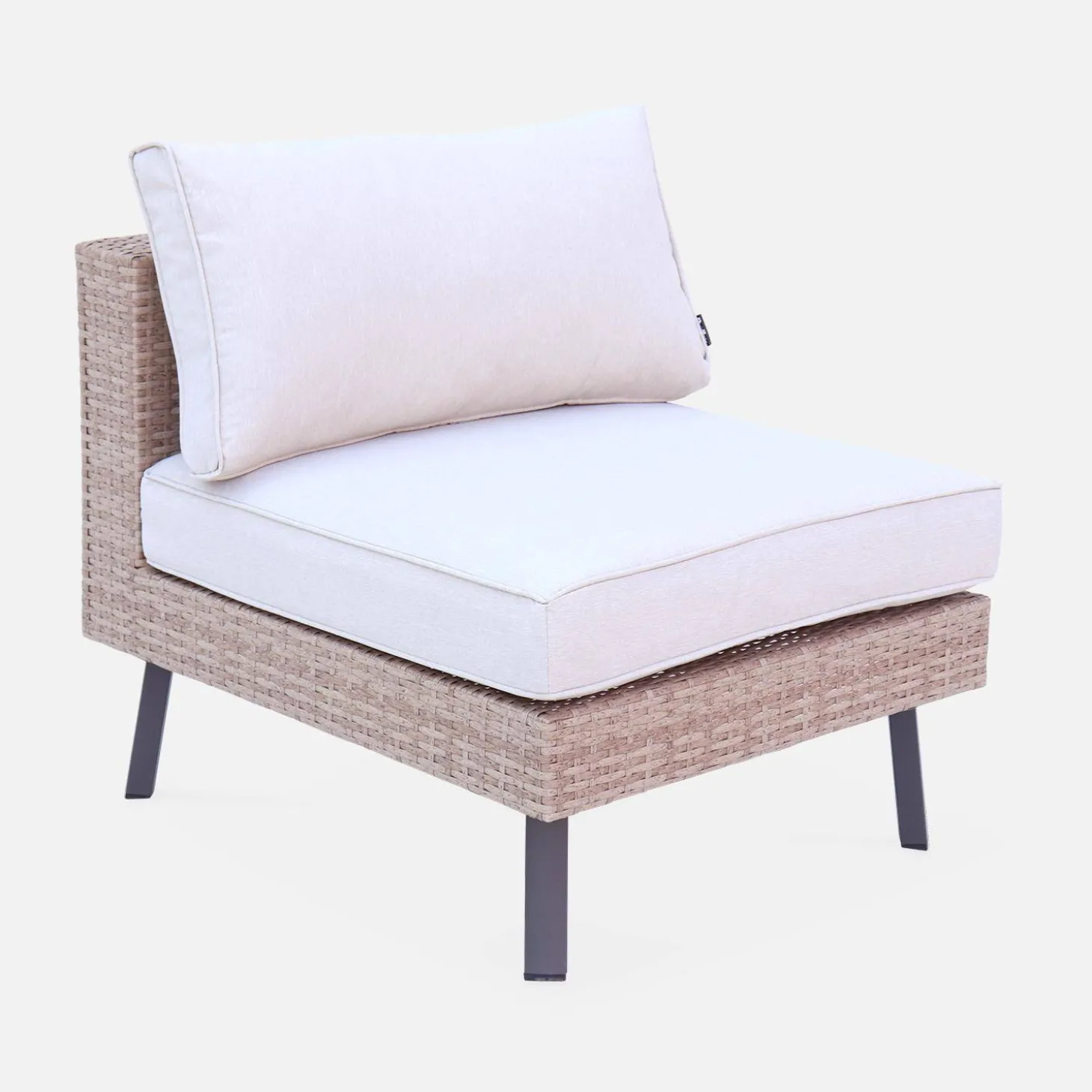 5-seater polyrattan garden sofa set