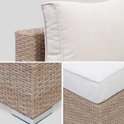 8-10-seater premium polyrattan garden sofa set