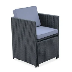 8-12 Seater rattan garden table set - Vasto 12