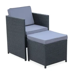 8-12 Seater rattan garden table set - Vasto 12
