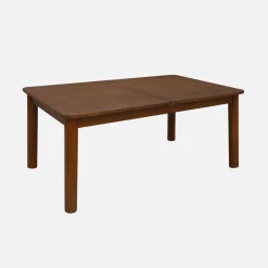 6-10 seater rectangular extendable dining table, rubberwood and oak veneer