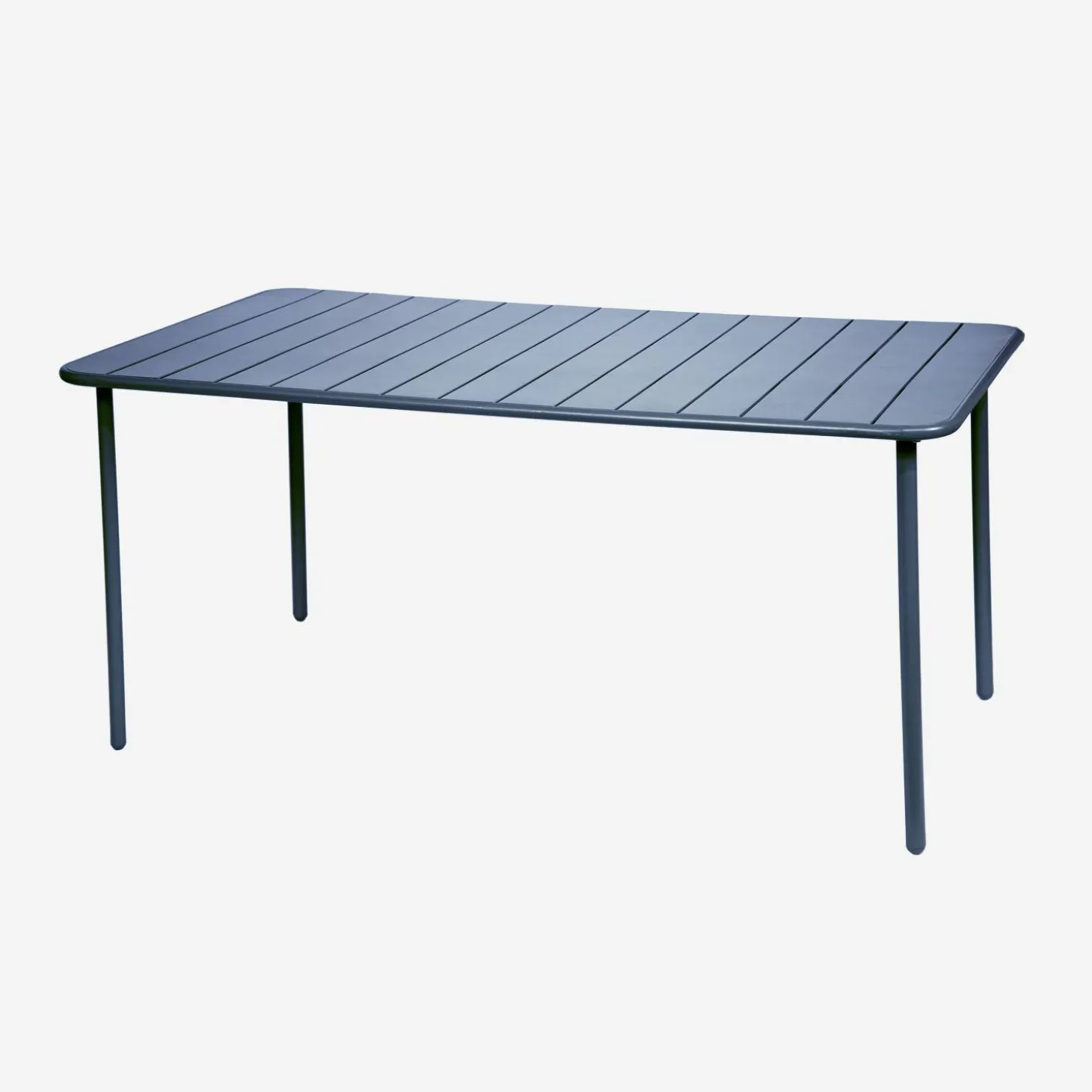 6-8 seater rectangular steel garden table