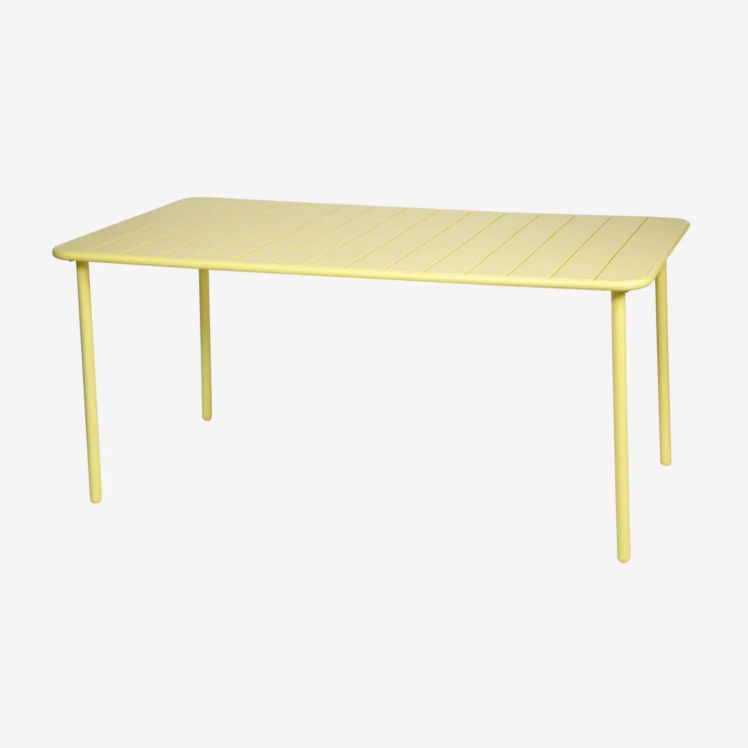 6-8 seater rectangular steel garden table