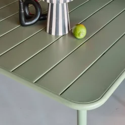 6-8 seater rectangular steel garden table