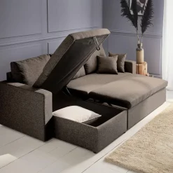 3-seater reversible corner sofa bed with storage