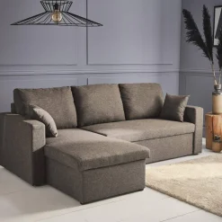 3-seater reversible corner sofa bed with storage