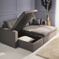 3-seater reversible corner sofa bed with storage