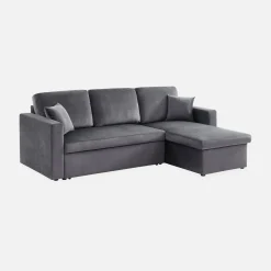 3-seater reversible corner sofa bed with storage