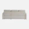 3-seater reversible corner sofa bed in boucle fabric
