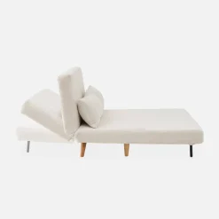 2-seater scandi-style folding sofa bed