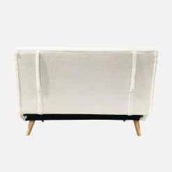 2-seater scandi-style folding sofa bed