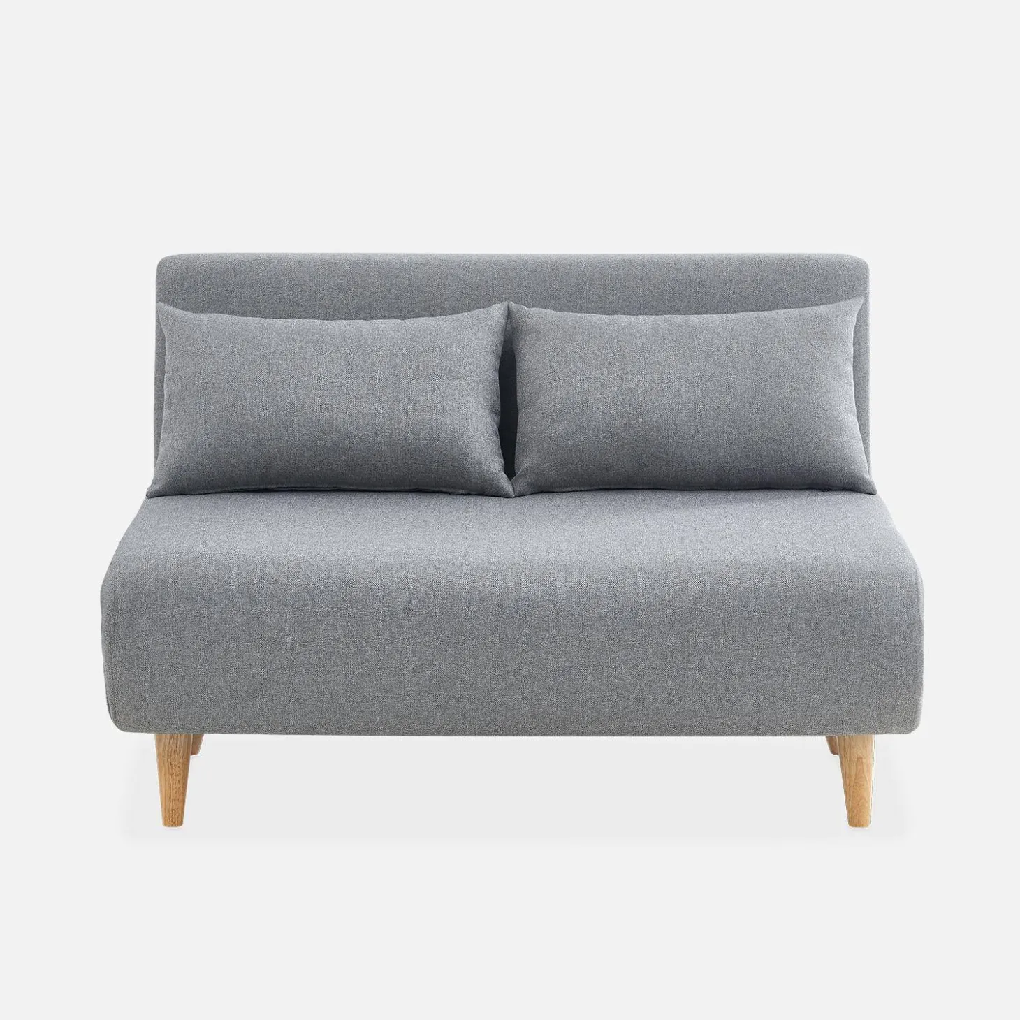 2-seater scandi-style folding sofa bed