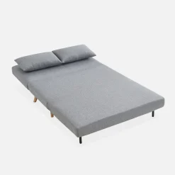 2-seater scandi-style folding sofa bed