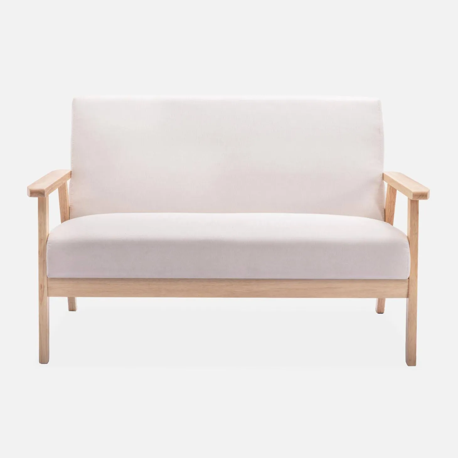 2-seater scandi-style loveseat sofa