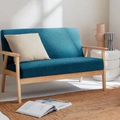 2-seater scandi-style loveseat sofa
