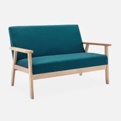 2-seater scandi-style loveseat sofa