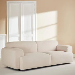 3-seater sofa in boucle fabric