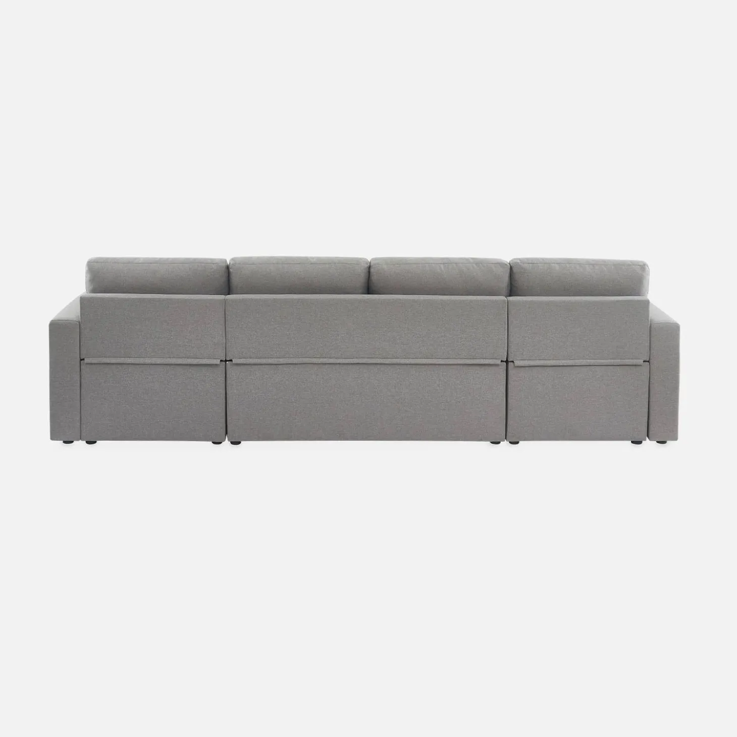 4-seater u shaped sofa bed in fabric