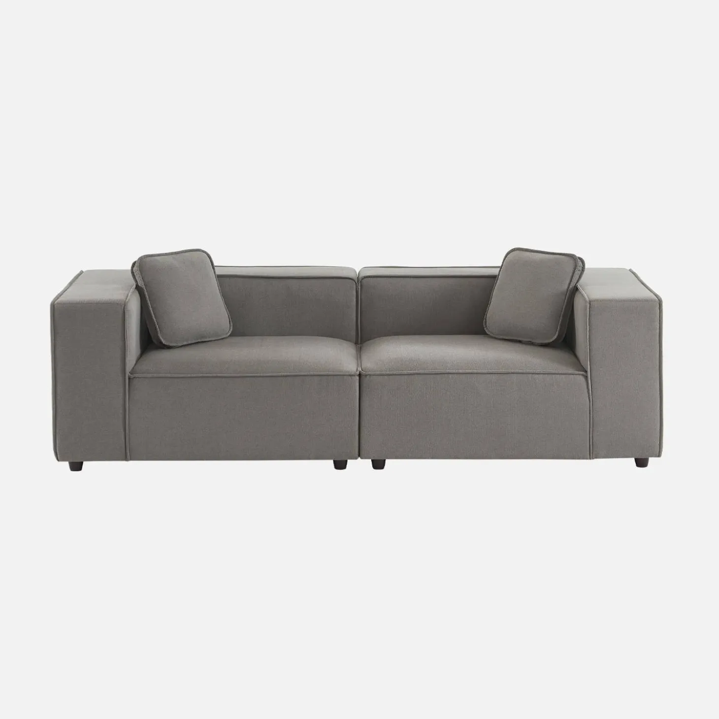 2-seater water-repellent, modular sofa