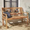 3-seater wooden bench