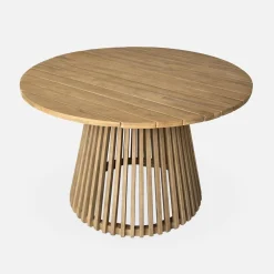 4-seater wooden dining table, indoor/outdoor