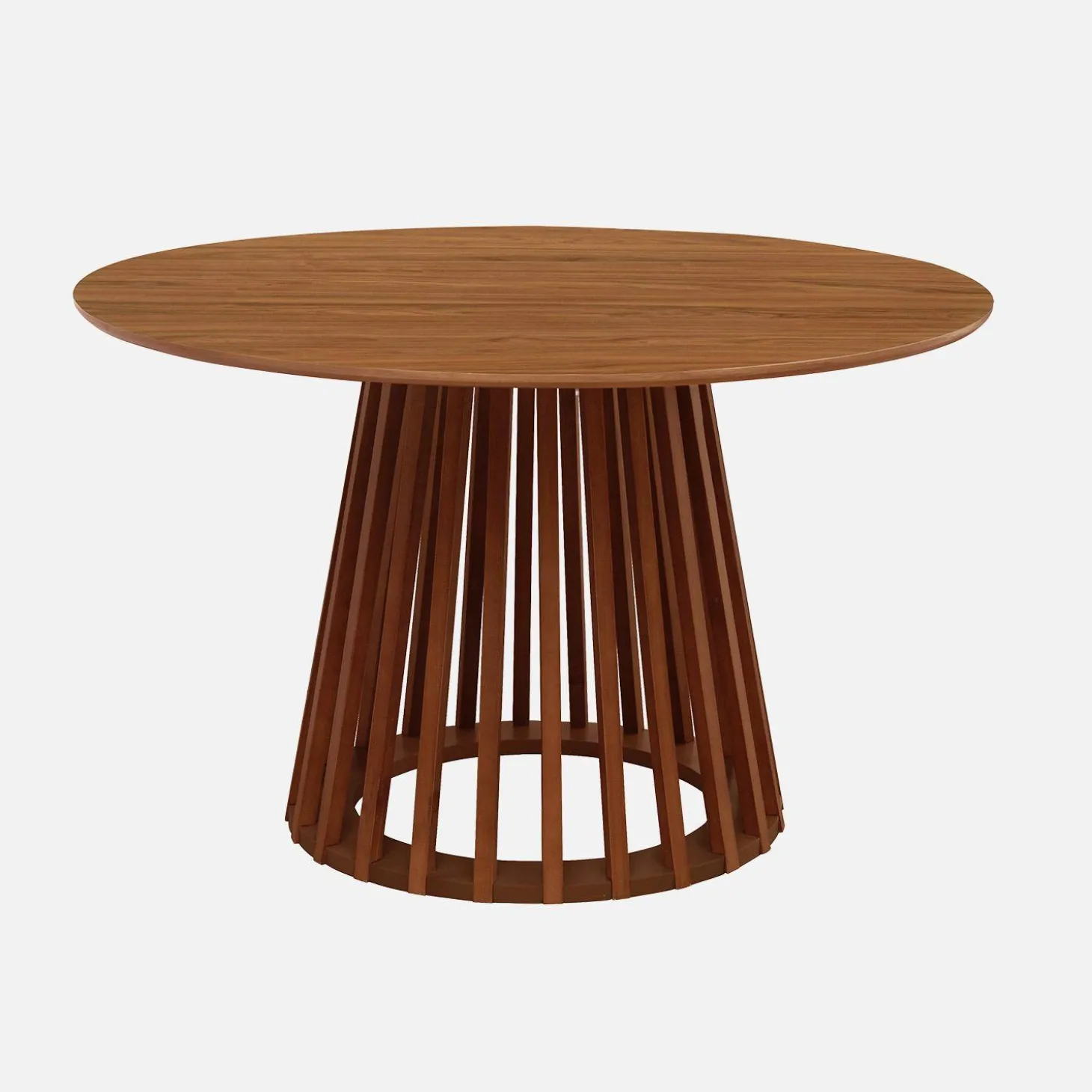4-seater wooden-effect dining table with spruce legs