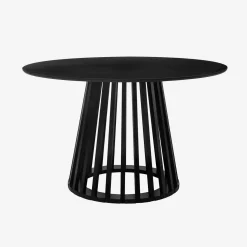 4-seater wooden-effect dining table with spruce legs