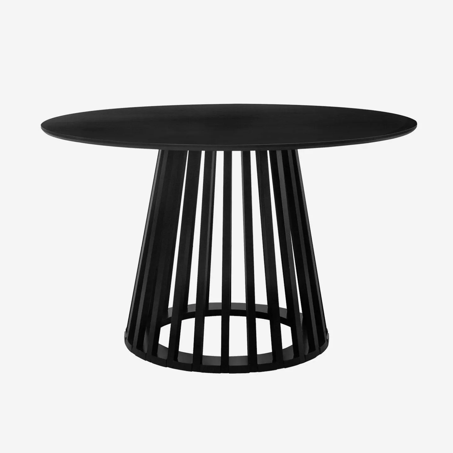 4-seater wooden-effect dining table with spruce legs