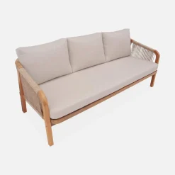 5-seater wooden garden furniture set