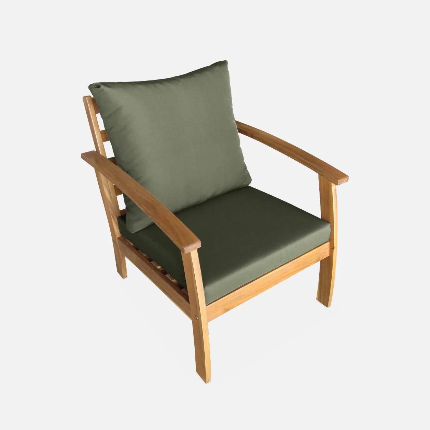 4-seater wooden garden sofa set