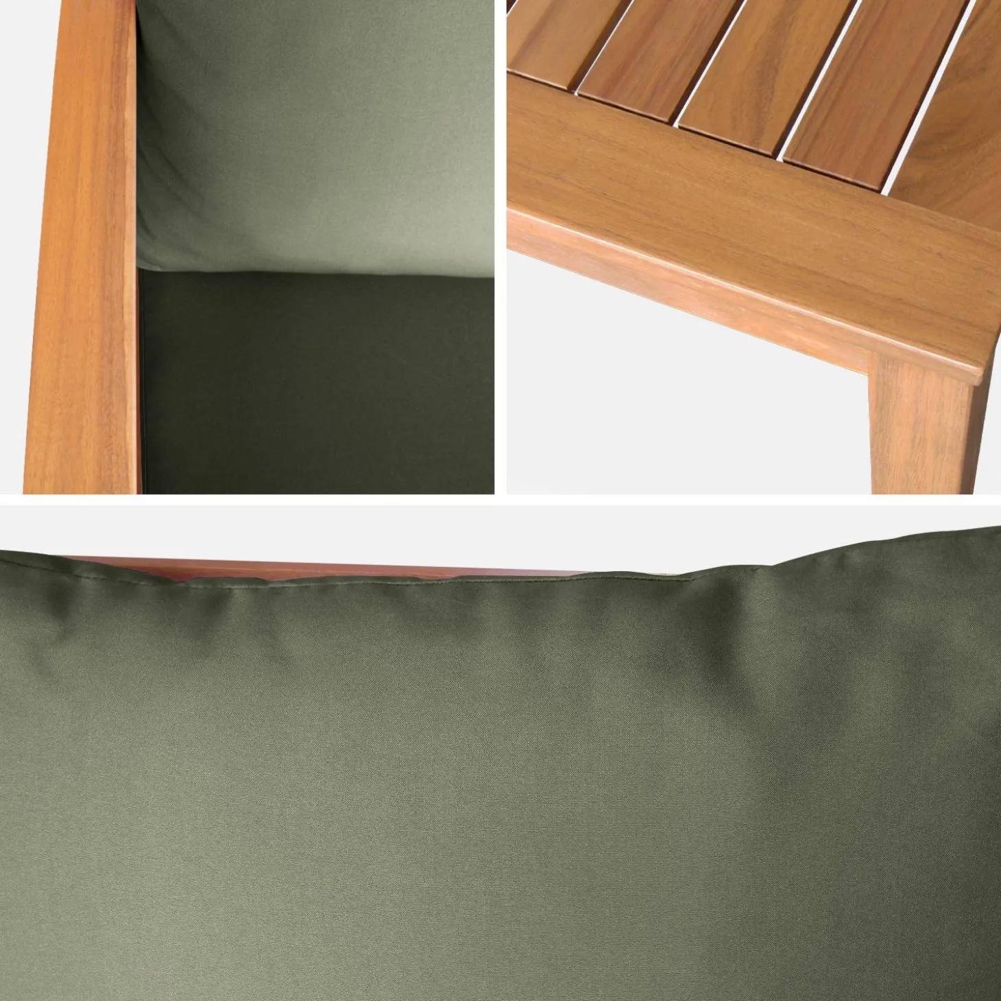 4-seater wooden garden sofa set