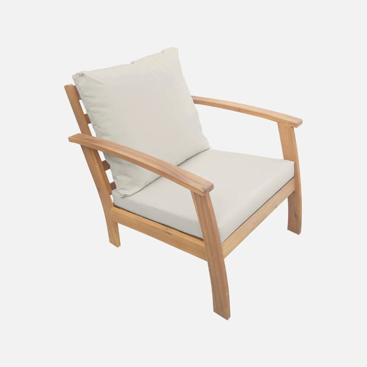 4-seater wooden garden sofa set