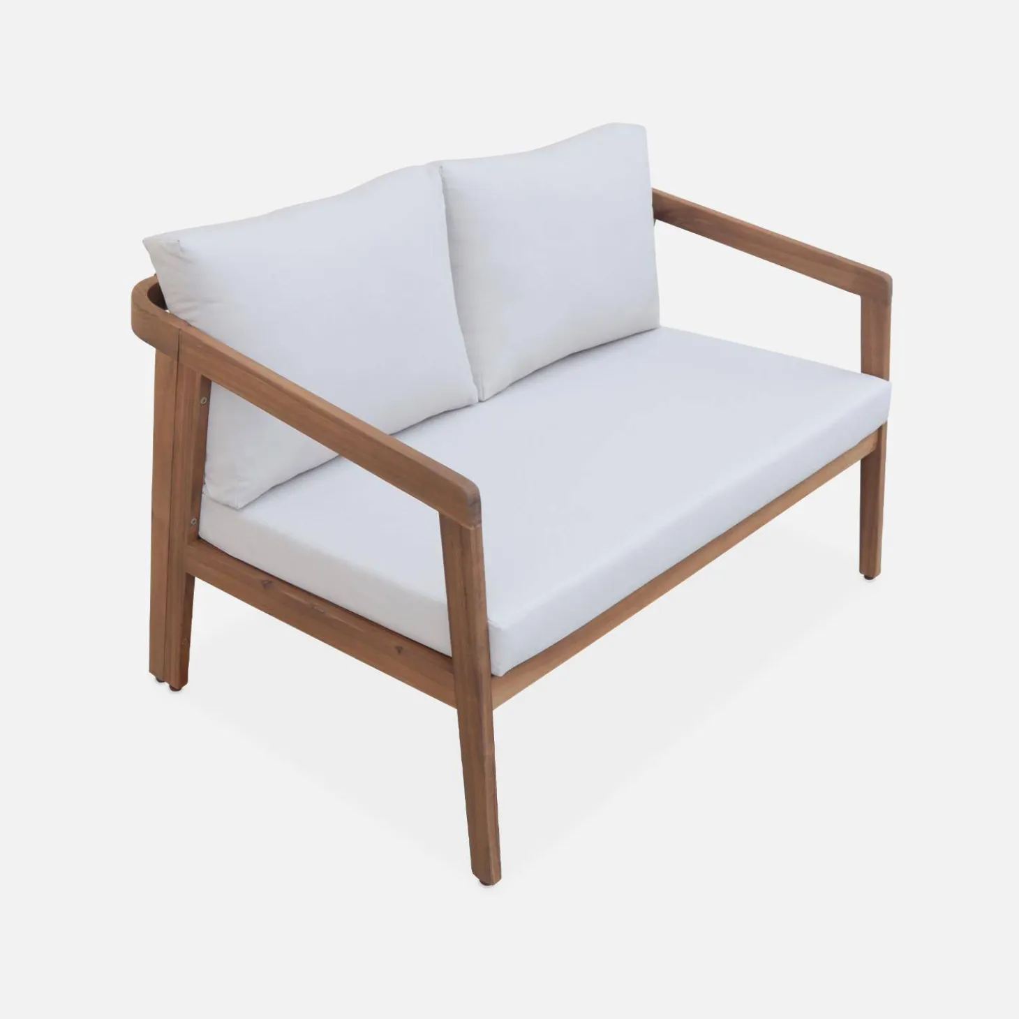 4-seater wooden garden sofa set